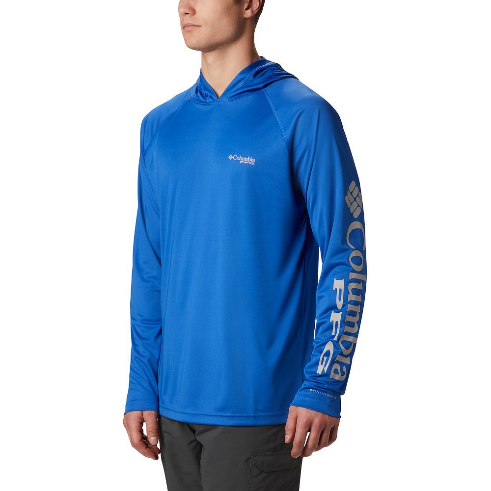 Columbia Terminal Tackle PFG Fish Flag Sweat à capuche pour homme, hyper bleu/orange, taille L