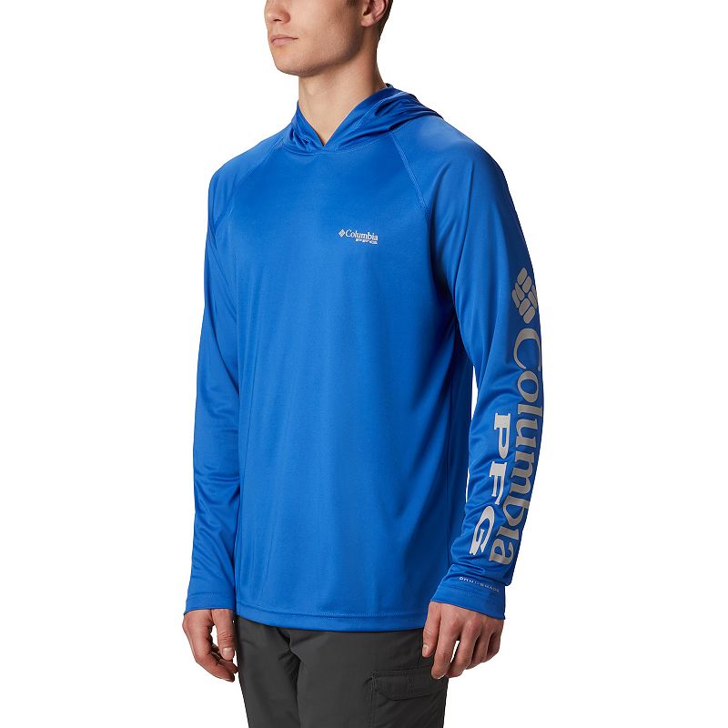 Mens Columbia PFG Terminal Tackle Hoodie, Size: Small, Blue