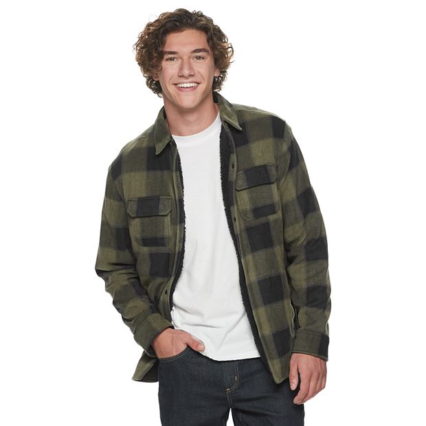 Kohls mens outlet sherpa jacket