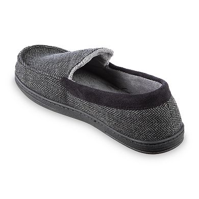 Men's isotoner Herringbone Logan Moccasin Slippers