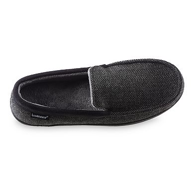 Men's isotoner Herringbone Logan Moccasin Slippers