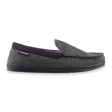Men's isotoner Herringbone Logan Moccasin Slippers