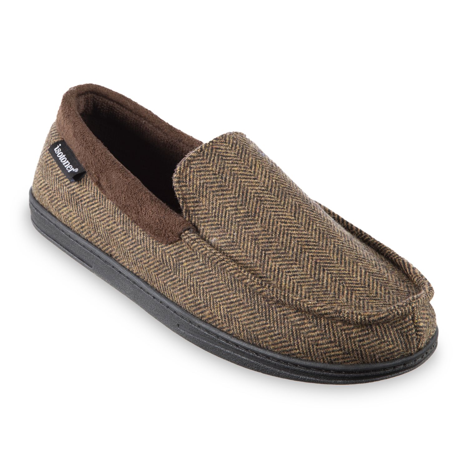 totes isotoner mens moccasin slippers