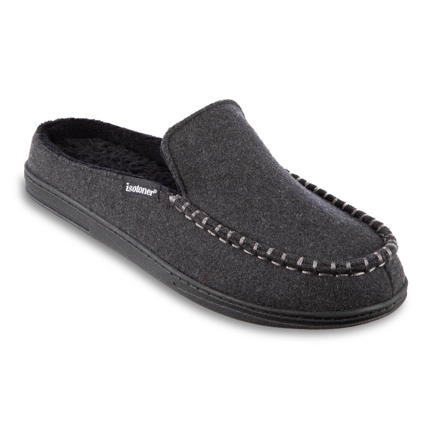 men's isotoner memory foam slippers