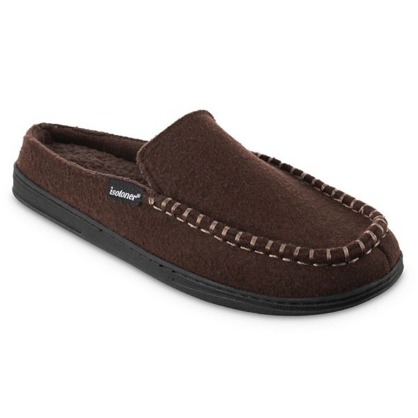 isotoner Faux Woolen Grady Moccasin Hoodback Men's Slippers