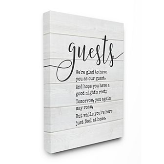 Stupell Home Decor Guests Feel At Home Wall Art