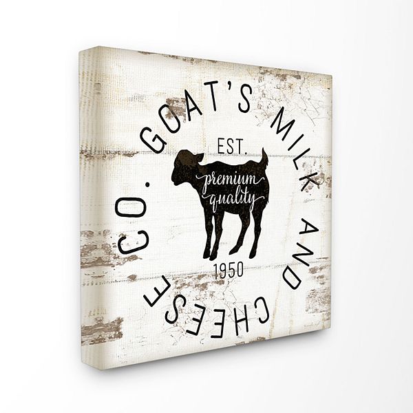Stupell Home Decor Goat Milk Cheese Co Canvas Wall Art