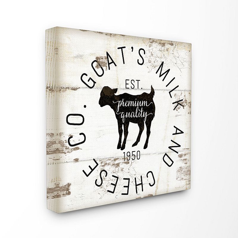 17599382 Stupell Home Decor Goat Milk & Cheese Co. Canvas W sku 17599382