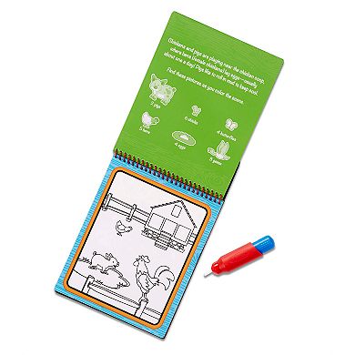 Melissa & Doug On the Go Water Wow! Color with Water Activity Pad 3-Pack - Jungle, Safari & Farm