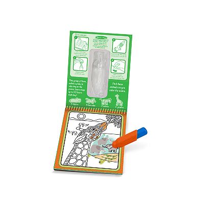 Melissa & Doug On the Go Water Wow! Color with Water Activity Pad 3-Pack - Jungle, Safari & Farm
