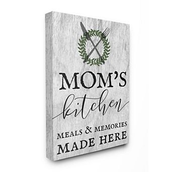 Stupell Home Decor Mom's Kitchen Canvas Wall Art