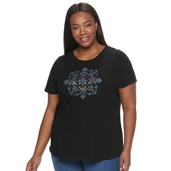 Plus Size Sonoma Goods For Life® Crew Neck Graphic Tee