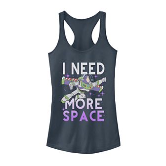 Juniors' Disney Pixar Toy Story Buzz Lightyear I Need More Space Tank Top