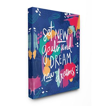 Stupell Home Decor New Goals Canvas Wall Art