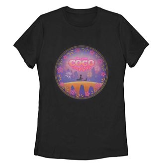 Disney's Coco Juniors' Floral Logo Tee