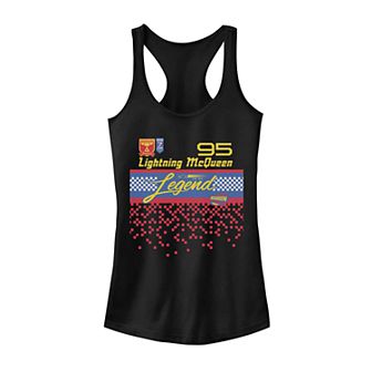 Disney's Cars 3 Lighting McQueen Legend Pixels Juniors' Tank Top