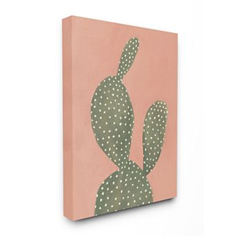 Stupell Home Decor Coral Cacti Canvas Wall Art