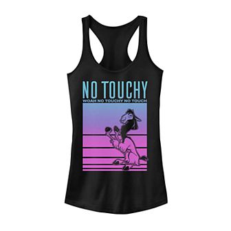 Juniors' Emperor's New Groove Kuzco No Touchy Neon Tank Top