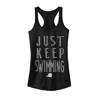 Juniors' Finding Dory Just Keep Swimming Tank Top