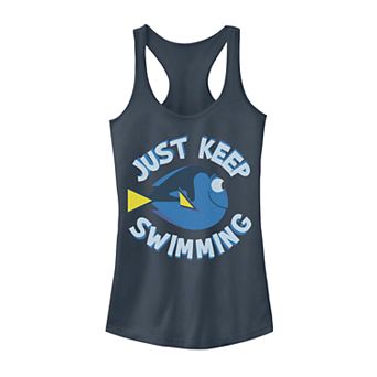 Juniors' Finding Dory Just Keep Swimming Dory Tank Top