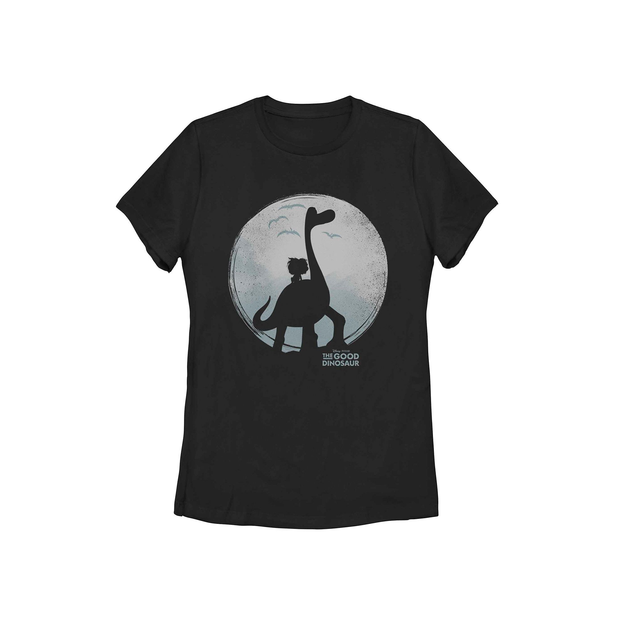 Juniors Good Dinosaur Moon Silhouette Tank Top, Girls, Size: Small, Black