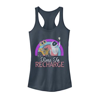 Juniors' Fifth Sun Disney Pixar Wall-E Time To Recharge Tank Top
