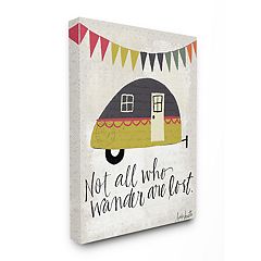 Wall Vinyl Decals: Not All Who Wander Are Lost RV Camper Wall Art Decor