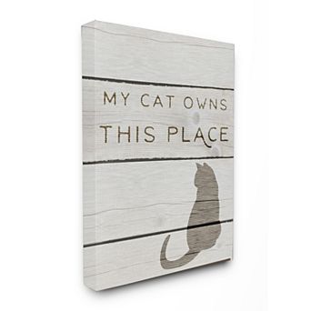 Stupell Home Decor My Cat Canvas Wall Art