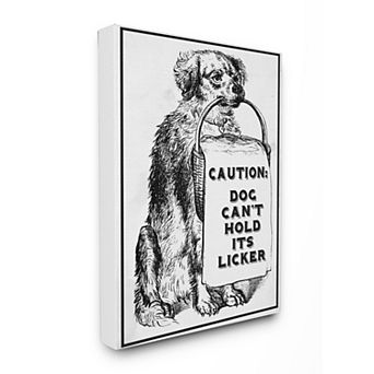Stupell Home Decor Dog Canvas Wall Art