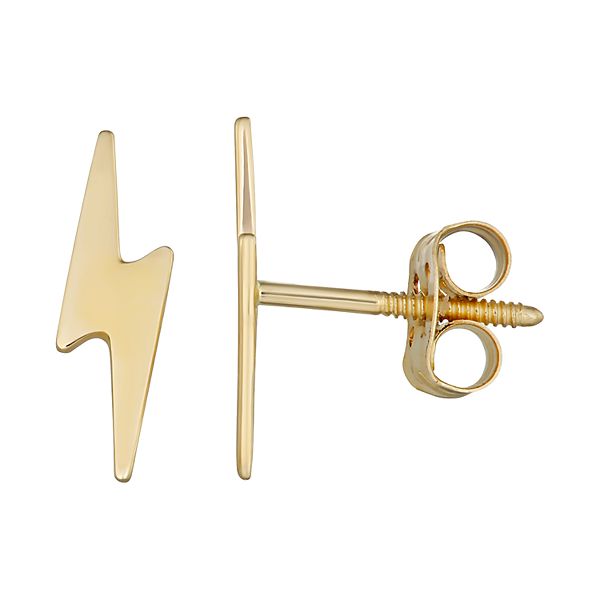 Lightning 2025 earrings gold