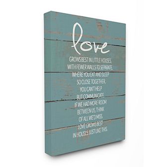 Stupell Home Decor Love Grows Canvas Wall Art