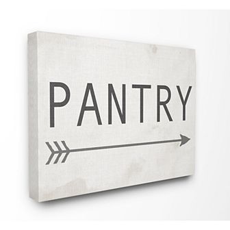Stupell Home Decor Pantry Arrow Canvas Wall Art