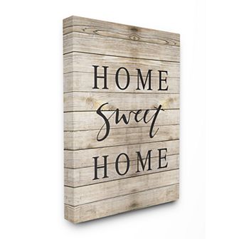 Stupell Home Decor Home Sweet Home Canvas Wall Art