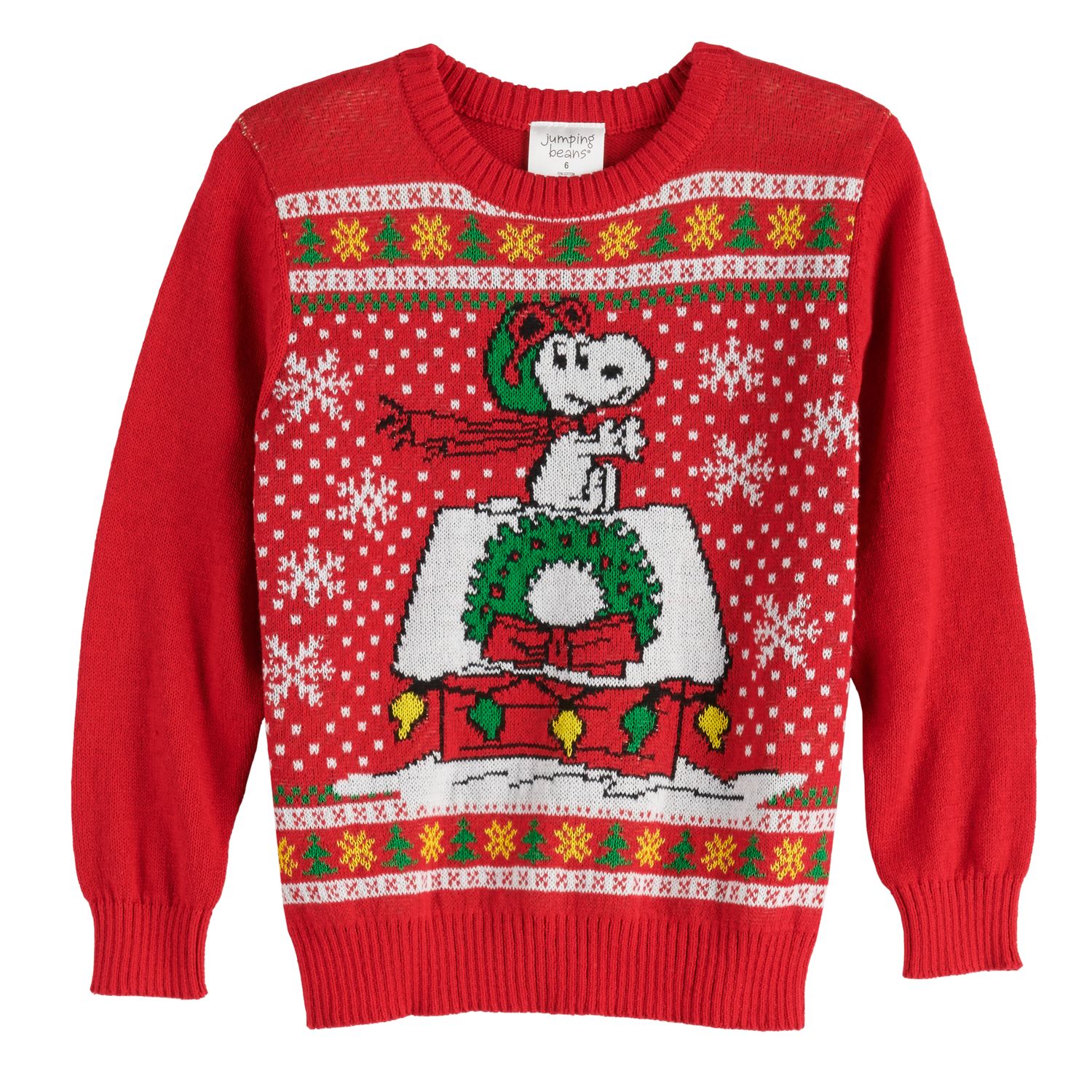 peanuts holiday sweater