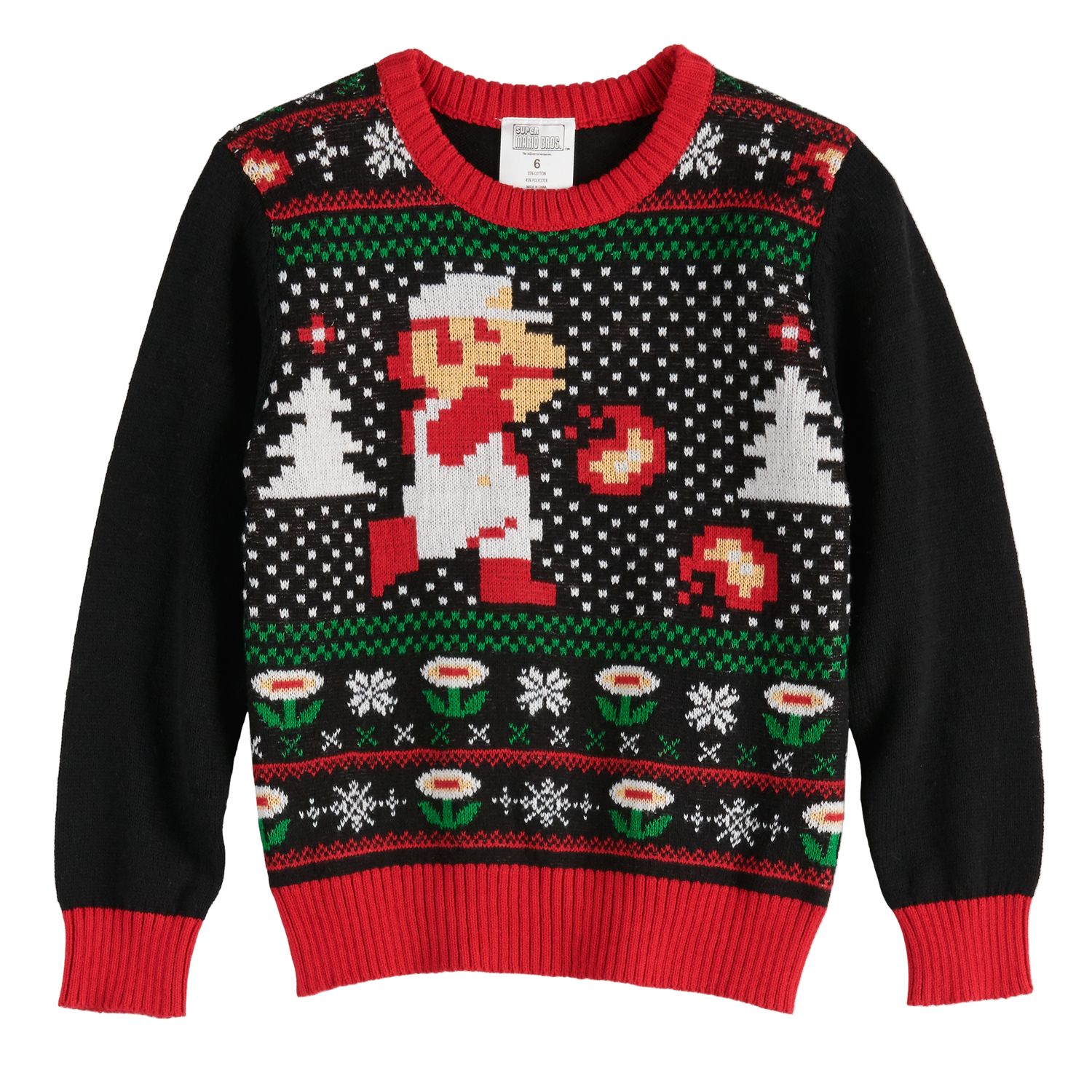 mario holiday sweater