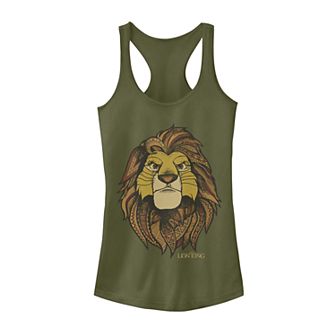 Juniors Lion King Geometric Grown Up Simba Tank Top