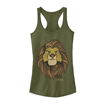 Juniors Lion King Geometric Grown Up Simba Tank Top