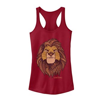 Juniors Lion King Geometric Grown Up Simba Tank Top