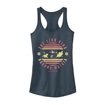 Juniors Lion King Hakuna Matata Sunset Circle Tank Top