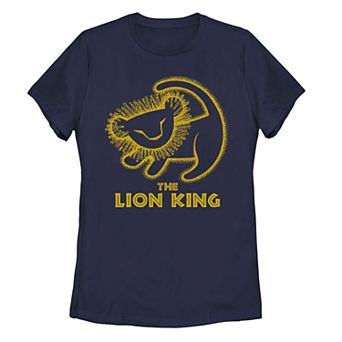 Juniors' Disney's Lion King Baby Simba Drawing Tee