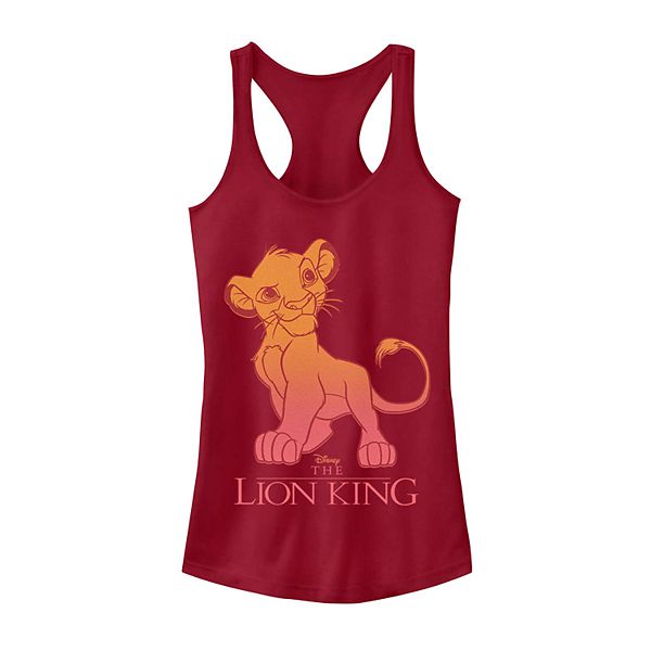 Juniors' Disney's Lion King Young Simba Gradient Tank Top