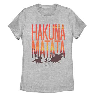 Juniors' Disney's Lion King Hakuna Matata Sunset Tee