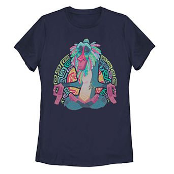 Juniors' Disney's Lion King Geometric Meditating Rafiki Tee