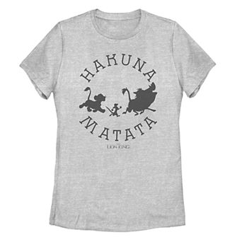 Juniors' Disney's Lion King Hakuna Matata Silhouette Tee