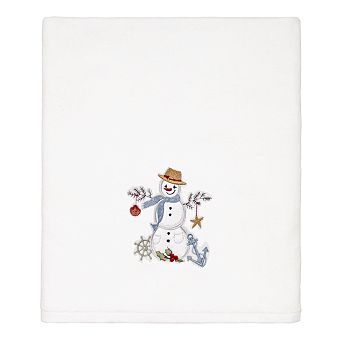 Avanti Coastal Snowman Bath Towel