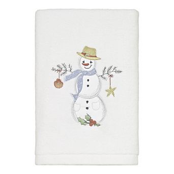 Avanti Coastal Snowman Hand Towel