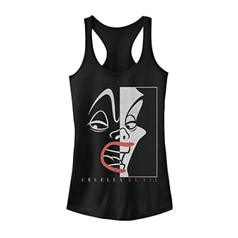 Juniors' Disney's Cruella Ornate Poster Tank Top
