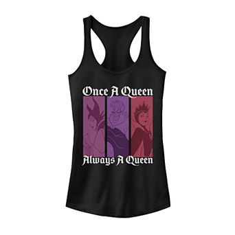 Juniors' Disney's Villains Always A Queen Poster Tank Top