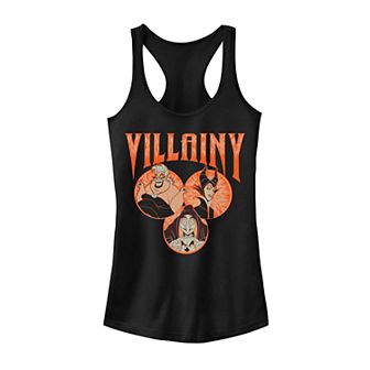 Juniors' Disney's Villainy Circles Poster Tank Top