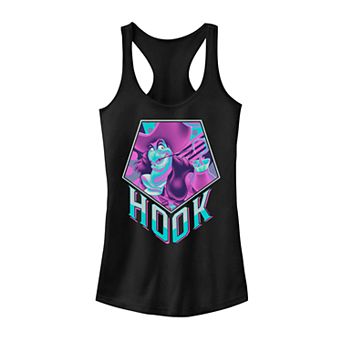 Juniors' Disney's Hook Pop Art Logo Tank Top